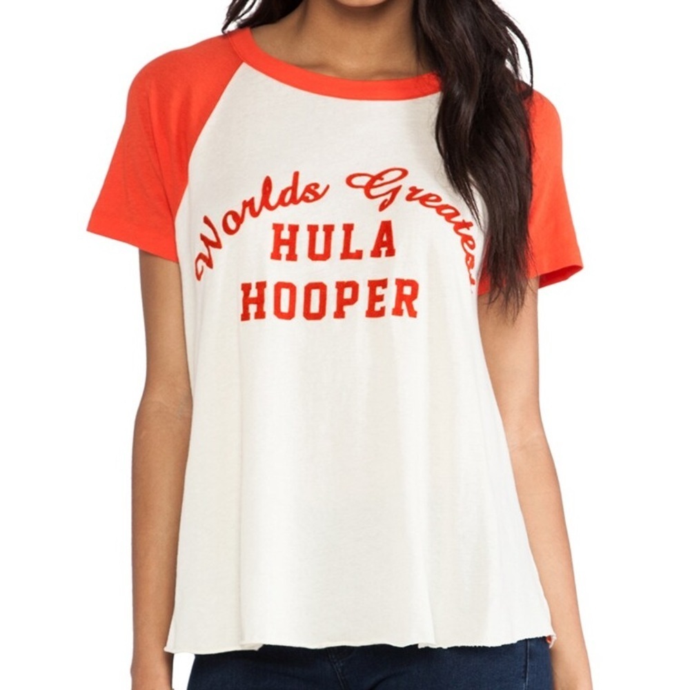 Wildfox world’s greatest hula hooper Raglan top